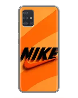 Чехол для Samsung Galaxy A51 (A515) с картинкой «Оранжевый драйв Nike» Чехол для Samsung Galaxy A51 (A515) с картинкой «Оранжевый драйв Nike»