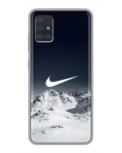 Чехол для Samsung Galaxy A51 (A515) с картинкой «Nike — зимние горы» Чехол для Samsung Galaxy A51 (A515) с картинкой «Nike — зимние горы»