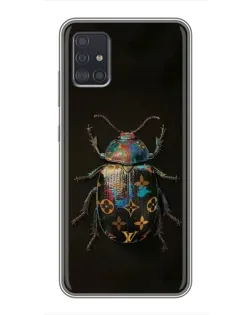 Чехол для Samsung Galaxy A51 (A515) с картинкой «LV — мраморный принт»