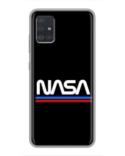 Чехол для Samsung Galaxy A51 (A515) с картинкой «NASA — классика Red Blue»