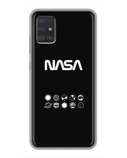Чехол для Samsung Galaxy A51 (A515) с картинкой «NASA — технический принт»