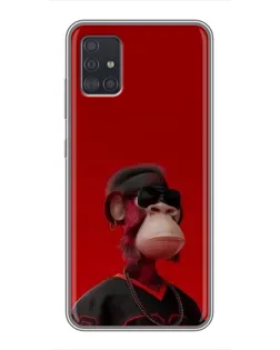 Чехол для Samsung Galaxy A51 (A515) с картинкой «Bored Ape в красном» Чехол для Samsung Galaxy A51 (A515) с картинкой «Bored Ape в красном»