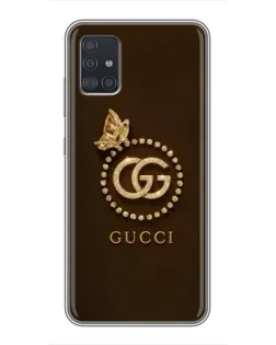 Чехол для Samsung Galaxy A51 (A515) с картинкой «Gucci — золотая бабочка» Чехол для Samsung Galaxy A51 (A515) с картинкой «Gucci — золотая бабочка»
