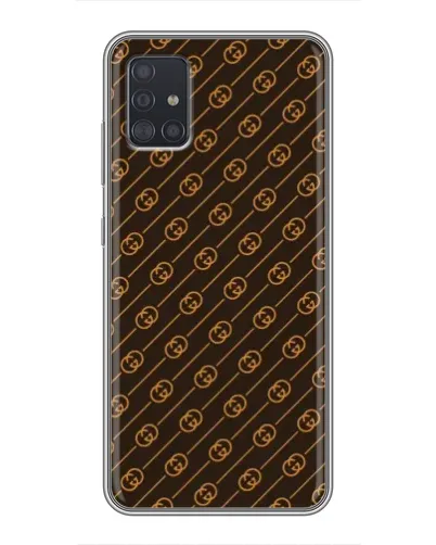Чохол для Samsung Galaxy A51 (A515) з картинкою «Gucci — золоті діагоналі» Чохол для Samsung Galaxy A51 (A515) з картинкою «Gucci — золоті діагоналі»