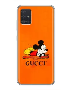 Чехол для Samsung Galaxy A51 (A515) с картинкой «Микки Маус Gucci — оранж» Чехол для Samsung Galaxy A51 (A515) с картинкой «Микки Маус Gucci — оранж»