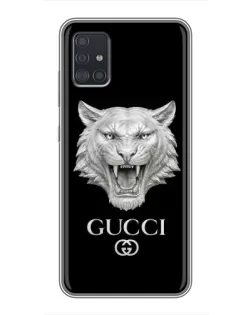 Чехол для Samsung Galaxy A51 (A515) с картинкой «Gucci — серебряный лев» Чехол для Samsung Galaxy A51 (A515) с картинкой «Gucci — серебряный лев»