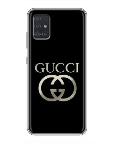 Чехол для Samsung Galaxy A51 (A515) с картинкой «Gucci — золото на черном» Чехол для Samsung Galaxy A51 (A515) с картинкой «Gucci — золото на черном»