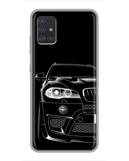 Чохол для Samsung Galaxy A51 (A515) з картинкою «Темний силует BMW»