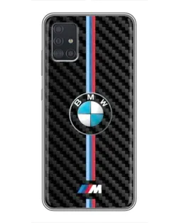 Чохол для Samsung Galaxy A51 (A515) з картинкою «Емблема BMW та карбон»