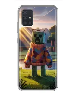 Чехол для Samsung Galaxy A51 (A515) с картинкой «Крипер в свитере»