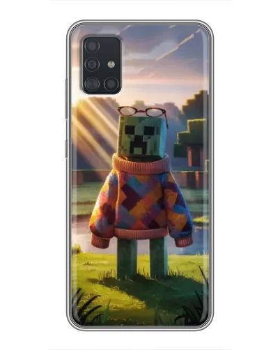 Чехол для Samsung Galaxy A51 (A515) с картинкой «Крипер в свитере» Чехол для Samsung Galaxy A51 (A515) с картинкой «Крипер в свитере»