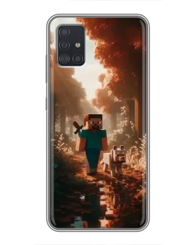 Чехол для Samsung Galaxy A51 (A515) с картинкой «Стив в лесу» Чехол для Samsung Galaxy A51 (A515) с картинкой «Стив в лесу»