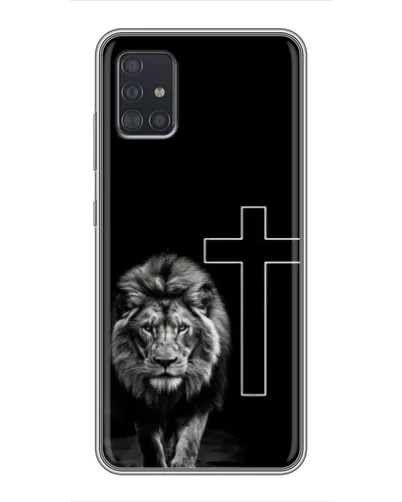 Чехол для Samsung Galaxy A51 (A515) с картинкой «Лев и Крест»