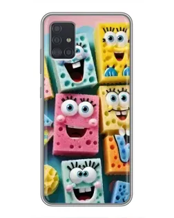 Чехол для Samsung Galaxy A51 (A515) с картинкой «Цветные губки»