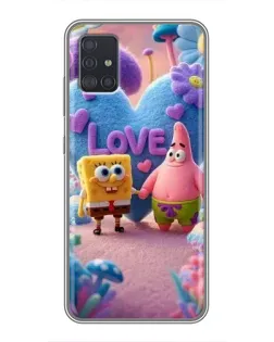 Чехол для Samsung Galaxy A51 (A515) с картинкой «Губка Боб Патрик»