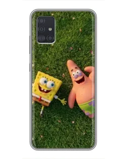 Чехол для Samsung Galaxy A51 (A515) с картинкой «Друзья на лужайке»