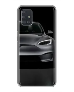 Чехол для Samsung Galaxy A51 (A515) с картинкой «Tesla Model S Look»