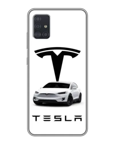 Чехол для Samsung Galaxy A51 (A515) с картинкой «Tesla White Style»