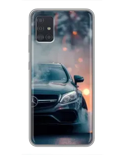 Чохол для Samsung Galaxy A51 (A515) з картинкою «Mercedes — нічне місто»