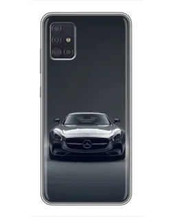 Чохол для Samsung Galaxy A51 (A515) з картинкою «Mercedes на чорному»