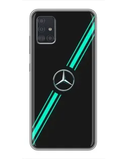 Чехол для Samsung Galaxy A51 (A515) с картинкой «Спортивные линии Mercedes»