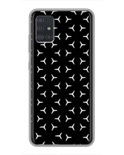 Чехол для Samsung Galaxy A51 (A515) с картинкой «Mercedes паттерн звезд»