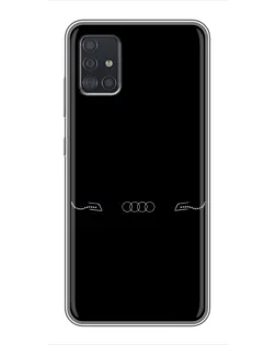 Чехол для Samsung Galaxy A51 (A515) с картинкой «Audi — световой подпись»