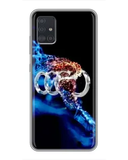 Чехол для Samsung Galaxy A51 (A515) с картинкой «Энергия лого Audi»