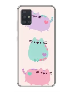 Чехол для Samsung Galaxy A51 (A515) с картинкой «Pusheen трио» Чехол для Samsung Galaxy A51 (A515) с картинкой «Pusheen трио»