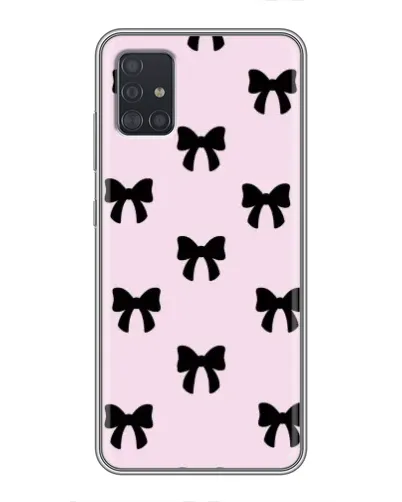 Чехол для Samsung Galaxy A51 (A515) с картинкой «Черные банты Coquette» Чехол для Samsung Galaxy A51 (A515) с картинкой «Черные банты Coquette»