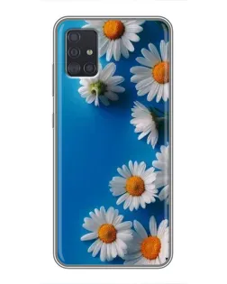 Чехол для Samsung Galaxy A51 (A515) с картинкой «Белоснежные маргаритки»