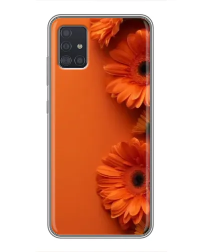 Чехол для Samsung Galaxy A51 (A515) с картинкой «Оранжевые герберы»