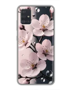 Чехол для Samsung Galaxy A51 (A515) с картинкой «Нежная сакура и капли»