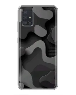 Чехол для Samsung Galaxy A51 (A515) с картинкой «Темный абстрактный камуфляж»