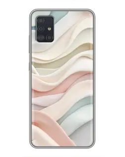 Чехол для Samsung Galaxy A51 (A515) с картинкой «Пастельные нежные волны»