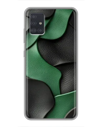 Чехол для Samsung Galaxy A51 (A515) с картинкой «Зеленые кожаные волны» Чехол для Samsung Galaxy A51 (A515) с картинкой «Зеленые кожаные волны»
