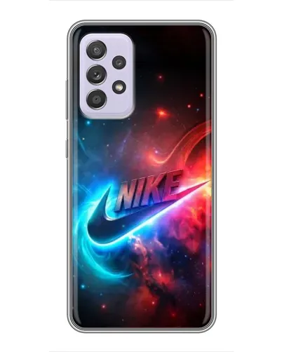 Чехол для Samsung Galaxy A52 5G (A526) с картинкой «Огненный логотип Nike»