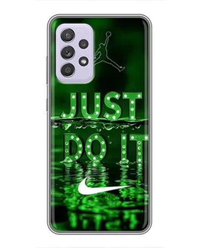 Чехол для Samsung Galaxy A52 5G (A526) с картинкой «Зеленый неоновый Nike»