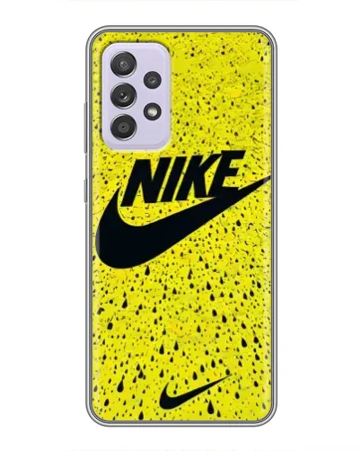 Чехол для Samsung Galaxy A52 5G (A526) с картинкой «Желтый текстурный Nike»
