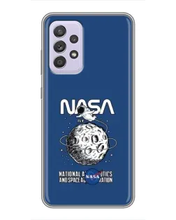 Чехол для Samsung Galaxy A52 5G (A526) с картинкой «NASA — лунная миссия» Чехол для Samsung Galaxy A52 5G (A526) с картинкой «NASA — лунная миссия»