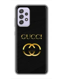 Чехол для Samsung Galaxy A52 5G (A526) с картинкой «Золотой логотип Gucci» Чехол для Samsung Galaxy A52 5G (A526) с картинкой «Золотой логотип Gucci»