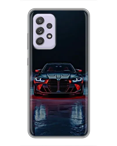 Чехол для Samsung Galaxy A52 5G (A526) с картинкой «BMW на мокрой дороге»