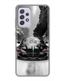 Чехол для Samsung Galaxy A52 5G (A526) с картинкой «BMW — акварельный дрифт»