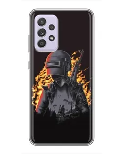 Чехол для Samsung Galaxy A52 5G (A526) с картинкой «PUBG — огненный силуэт» Чехол для Samsung Galaxy A52 5G (A526) с картинкой «PUBG — огненный силуэт»