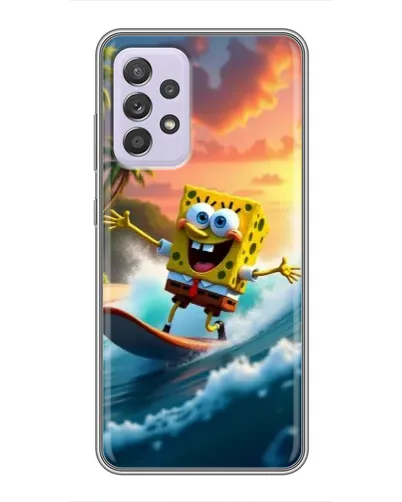 Чехол для Samsung Galaxy A52 5G (A526) с картинкой «Губка Боб серфингист» Чехол для Samsung Galaxy A52 5G (A526) с картинкой «Губка Боб серфингист»