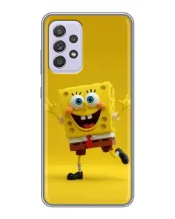 Чехол для Samsung Galaxy A52 5G (A526) с картинкой «Позитивный Губка Боб»