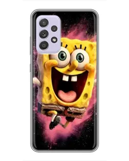 Чехол для Samsung Galaxy A52 5G (A526) с картинкой «Взрывной Спанч Боб»