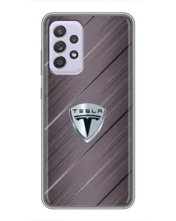Чехол для Samsung Galaxy A52 5G (A526) с картинкой «Металлическая текстура Tesla» Чехол для Samsung Galaxy A52 5G (A526) с картинкой «Металлическая текстура Tesla»