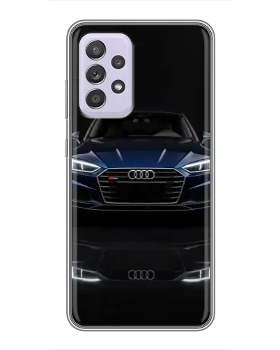 Чехол для Samsung Galaxy A52 5G (A526) с картинкой «Audi — ночное отражение»