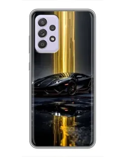 Чехол для Samsung Galaxy A52 5G (A526) с картинкой «Ночной Lamborghini драйв»